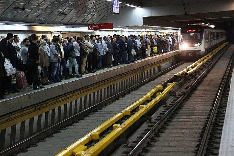 حریق در واگن مترو تهران