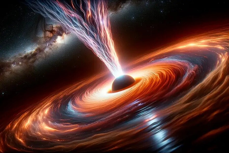 تصویر جیمزوب یک سیاهچاله عجیب را شکار کرد