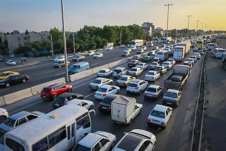 وضعیت ترافیک در آزادراه تهران - کرج - قزوین