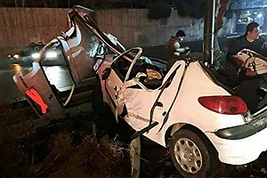 تصادف مرگبار ۲ دستگاه خودرو سواری در بزرگراه همت+ عکس