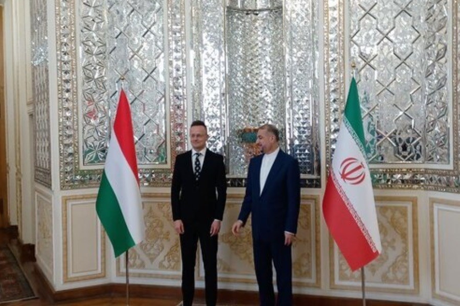 تصویر استقبال امیرعبداللهیان از وزیر امور خارجه مجارستان