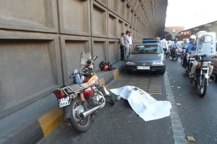 تصویر ۴۷ درصد از فوتی های شهر تهران مربوط به رانندگان موتورسیکلت است