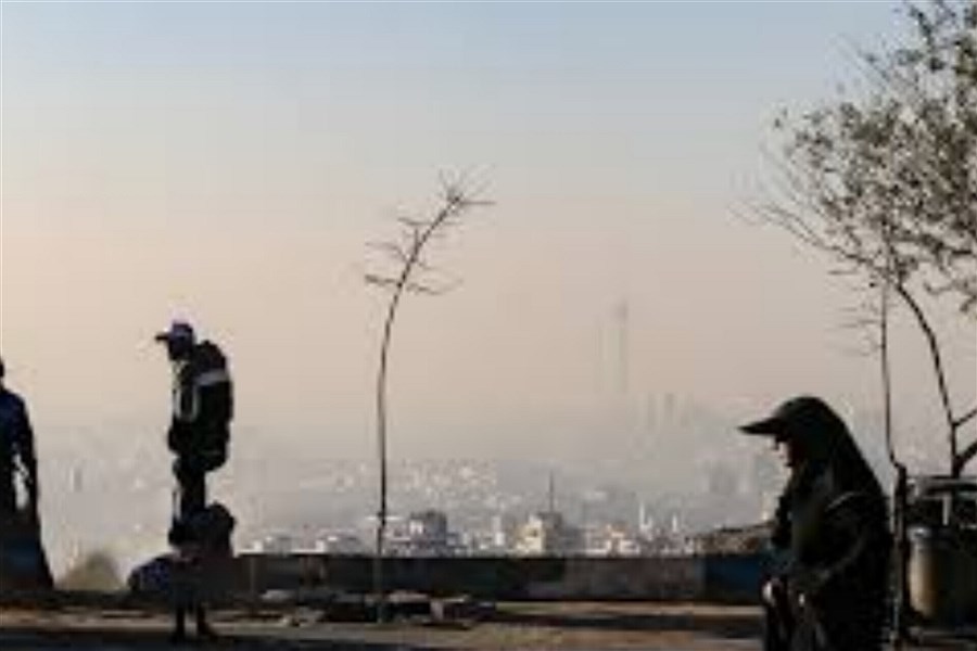 تصویر گزارش از وضعیت  آلودگی هوای اصفهان