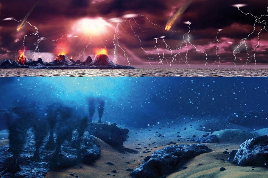 تصویر چگونگی آغاز حیات روی زمین&#47; 3 نظریه متفاوت
