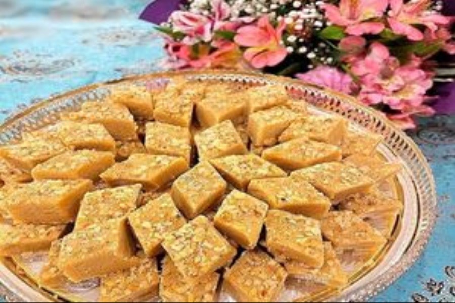 تصویر طرز تهیه یک شیرینی خوشمزه برای عید نوروز و ماه رمضان