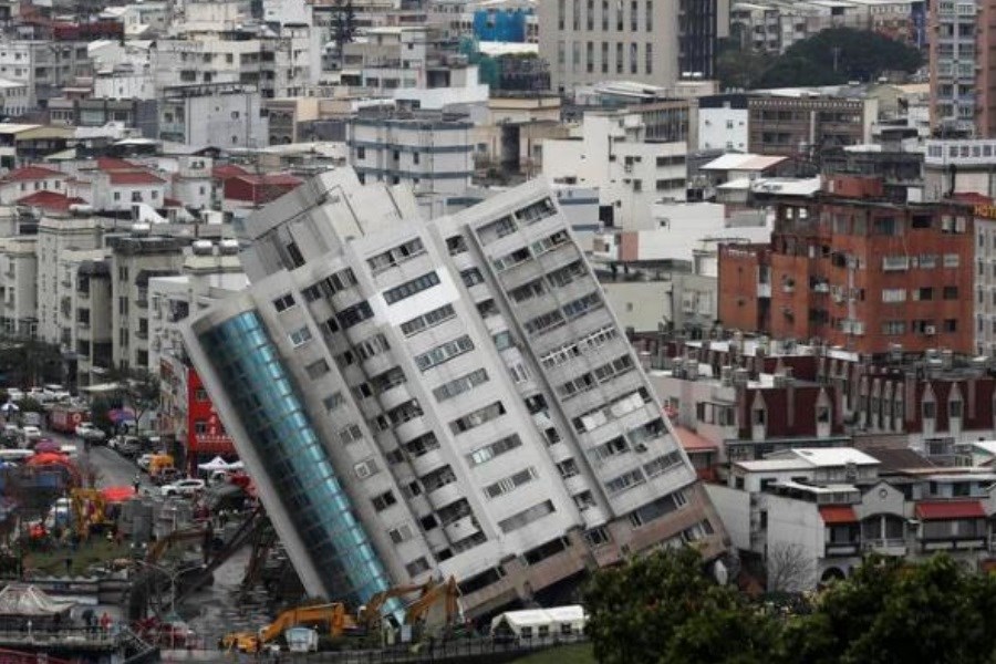 تصویر افزایش تعداد قربانیان زمین لرزه تایوان