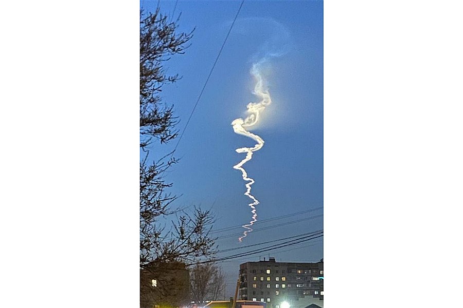 تصویر روسیه از پرتاب آزمایشی یک موشک قاره‌پیما خبر داد