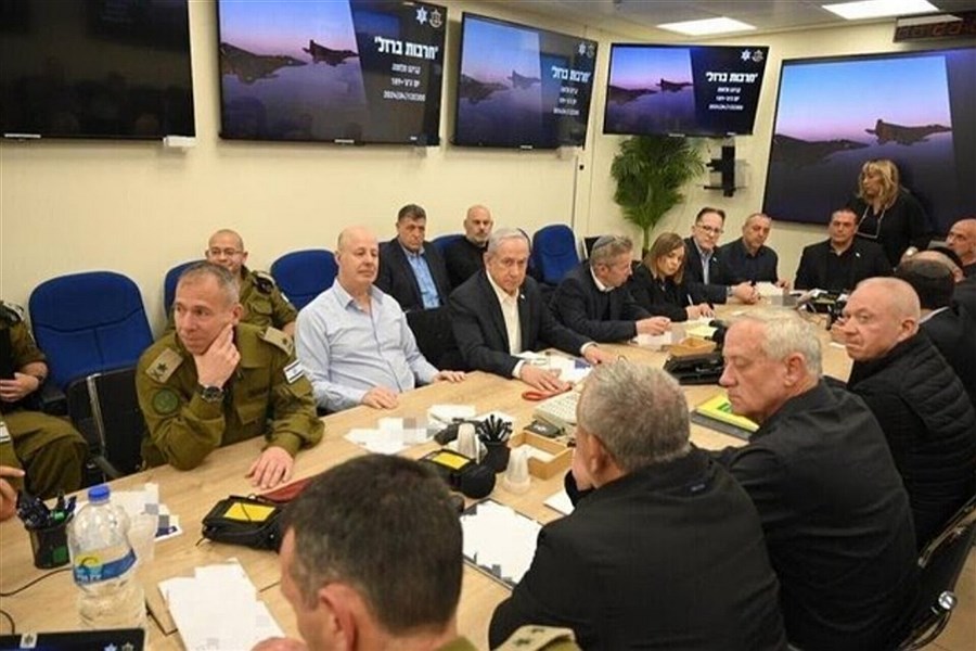 تصویر کابینه جنگ اسرائیل تشکیل جلسه داد