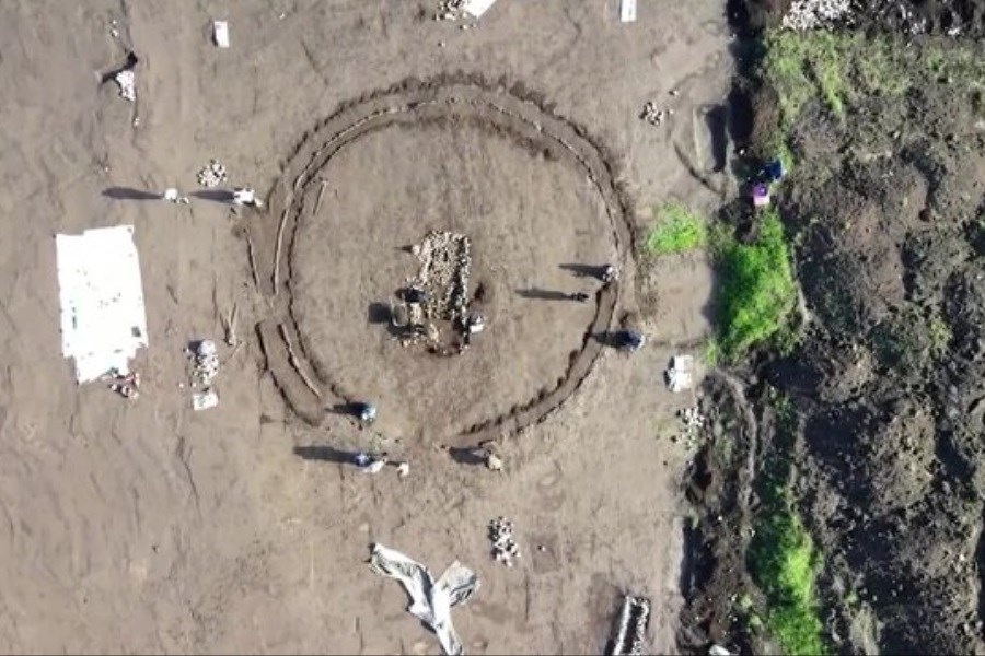 تصویر کشف یک گورستان باستانی در محل ساخت نیروگاه