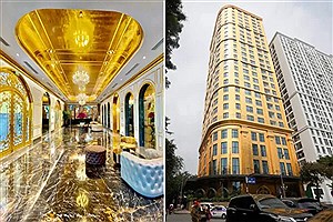 اولین «هتل طلایی» در جهان پوشیده با طلای ۲۴ عیار