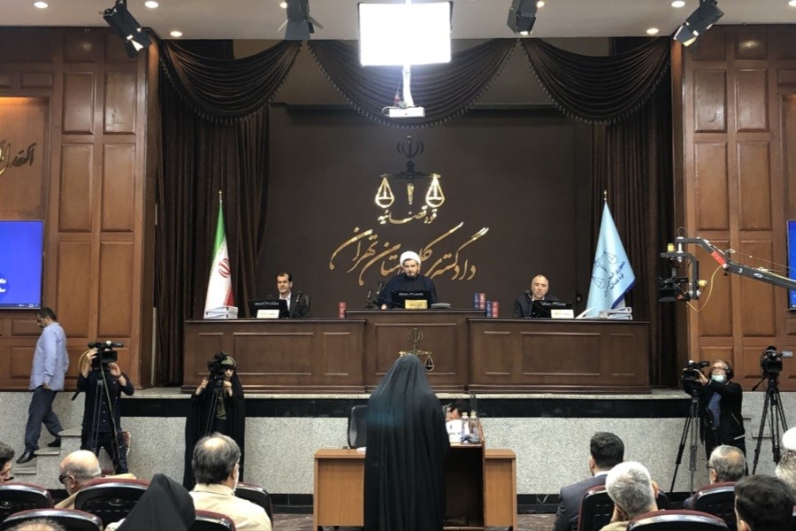 تصویر برگزاری سیزدهمین جلسه دادگاه رسیدگی به اتهامات اعضای سازمان مجاهدین خلق