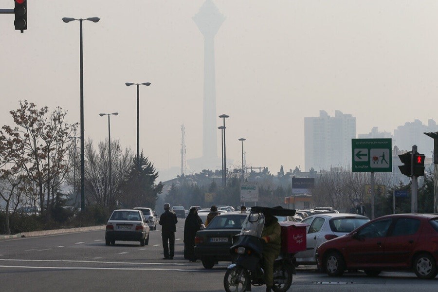 تصویر وضعیت قرمز؛ سایه آلودگی بر هوای پایتخت