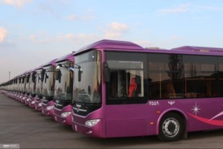 تصویر ورود ۱۰۰ دستگاه اتوبوس‌ نو به تهران
