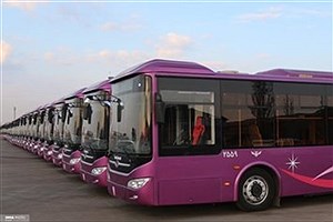 ورود ۱۰۰ دستگاه اتوبوس‌ نو به تهران
