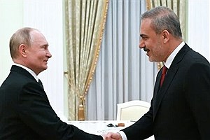 رئیس جمهور روسیه و وزیر خارجه ترکیه با یکدیگر دیدار کردند