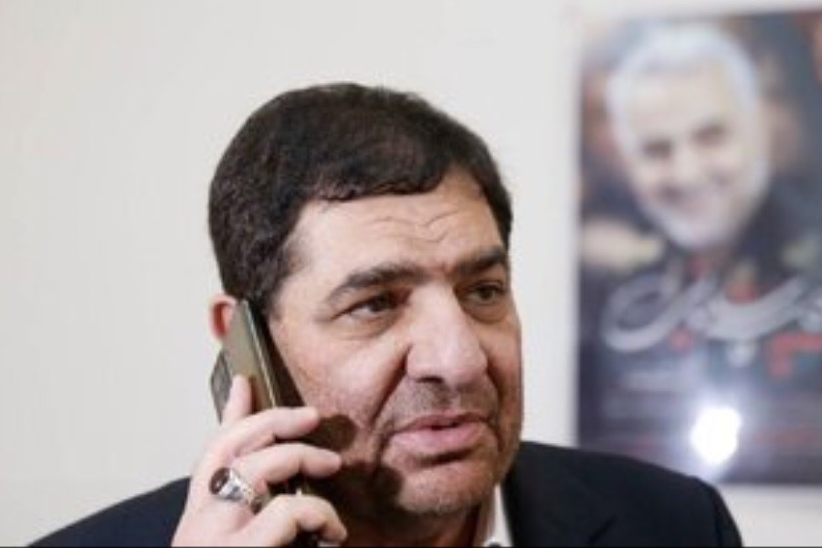 تصویر گفتگوی تلفنی محمد مخبر با رئیس جمهور عراق