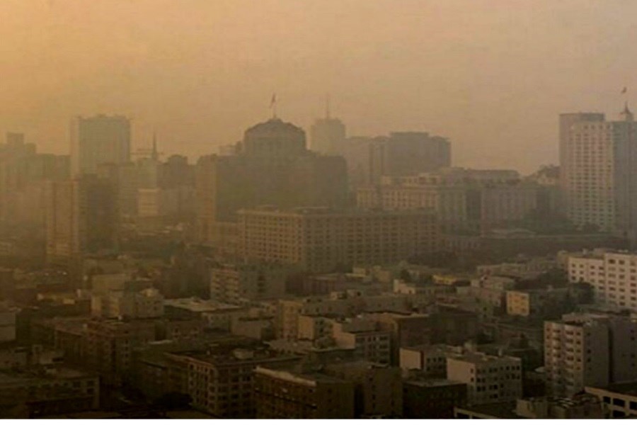 تصویر هوای تهران در شرایط بسیار ناسالم