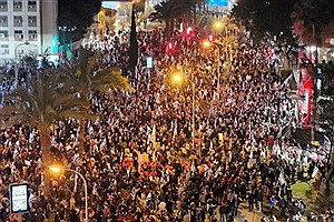 شهرک‌نشینان برای برکناری نتانیاهو تظاهرات کردند