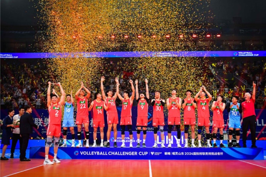 تصویر راهیابی چین به لیگ ملت‌های والیبال