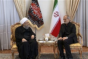 آملی لاریجانی با مسعود پزشکیان دیدار کرد