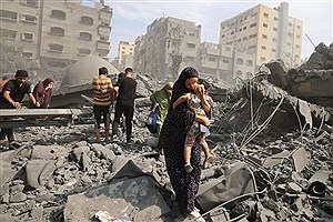 لحظه بمباران منازل مسکونی در غزه + فیلم