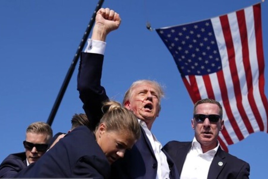 تصویر افزایش محبوبیت ترامپ در آمریکا