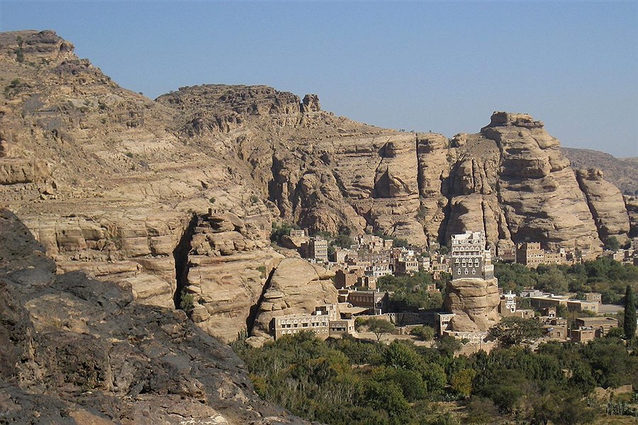 تصویر نمونه‌ای منحصر به فرد از معماری یمنی