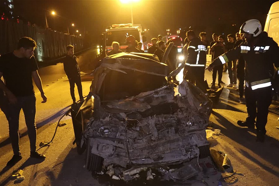 تصویر یک کشته ودومصدوم درحوادث بامداد امروز اصفهان