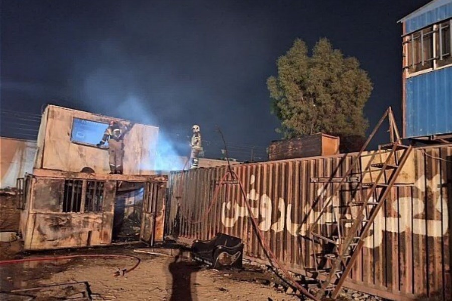 تصویر یک کارگر تهرانی در آتش‌سوزی جان خود را از دست داد