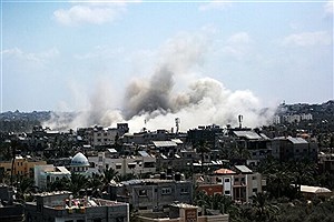 مدرسه‌ای در شهر غزه بمباران شد