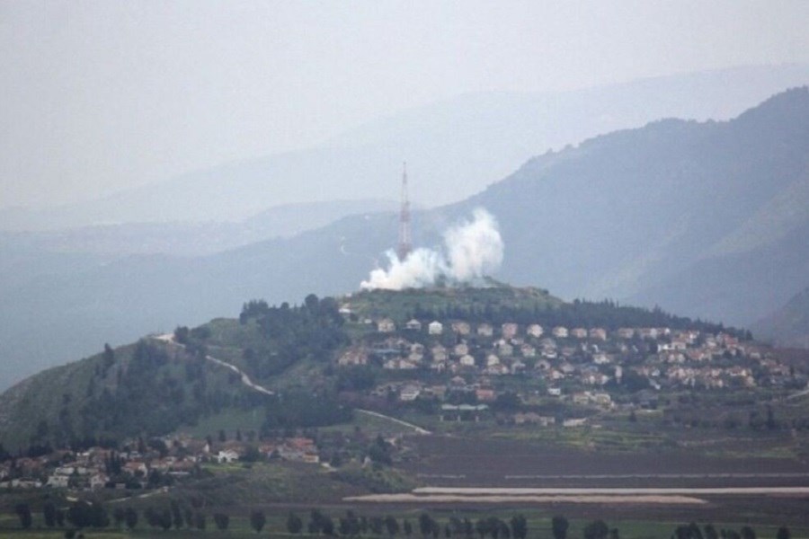 تصویر حمله پهپادی حزب الله به پایگاه نظامیان صهیونیست