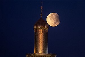 ماه گرفتگی در حرم امام علی(ع)+ تصاویر