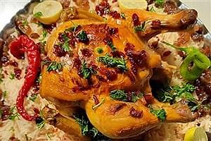 طرز پخت پلو مرغ خوشمزه عربی + فیلم