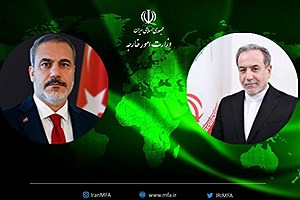 پیام عراقچی به هاکان فیدان به مناسبت فرارسیدن روز ملی ترکیه