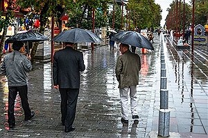 پیش بینی هواشناسی از بارش باران در تهران