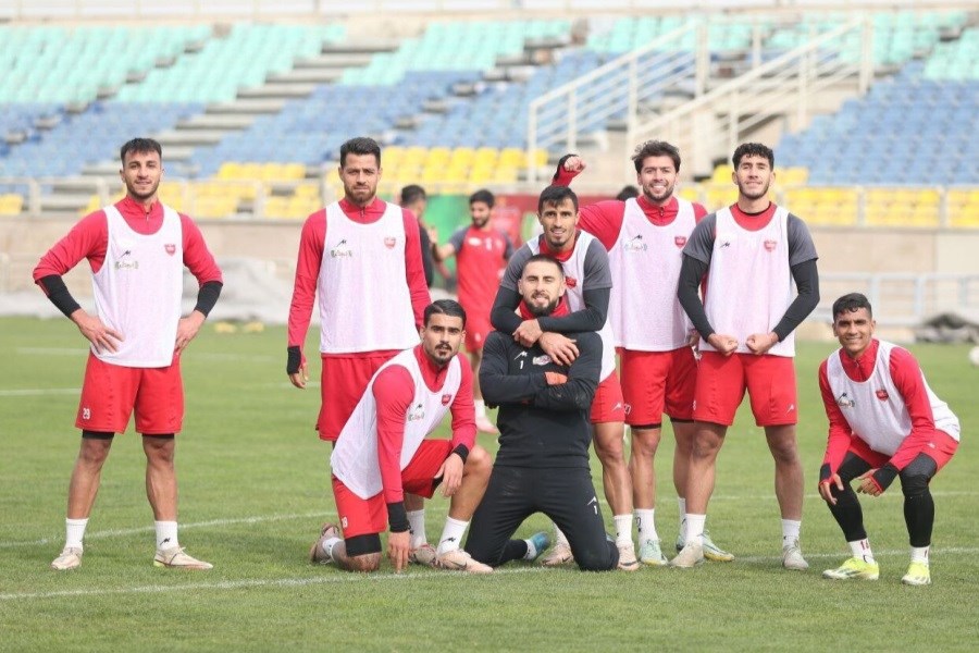 تصویر آماده‌سازی پرسپولیسی‌ها برای تقابل با تیم فوتبال سپاهان