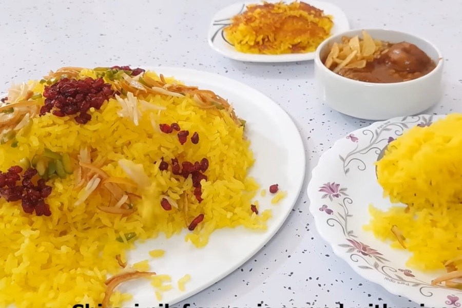 شکرپلوی شیرازی با خورشت قیمه مجلسی+ طرز تهیه