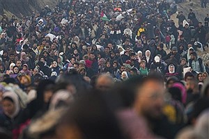 بازگشت آوارگان فلسطینی به شمال غزه + فیلم