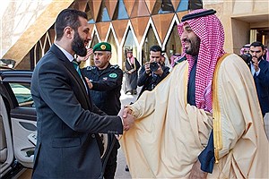 تصاویری از استقبال بن سلمان از محمد الجولانی + فیلم