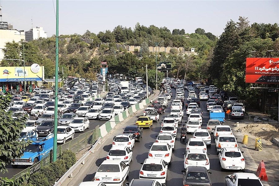 تصویر آخرین وضعیت ترافیک نمایشگاه بین المللی تهران