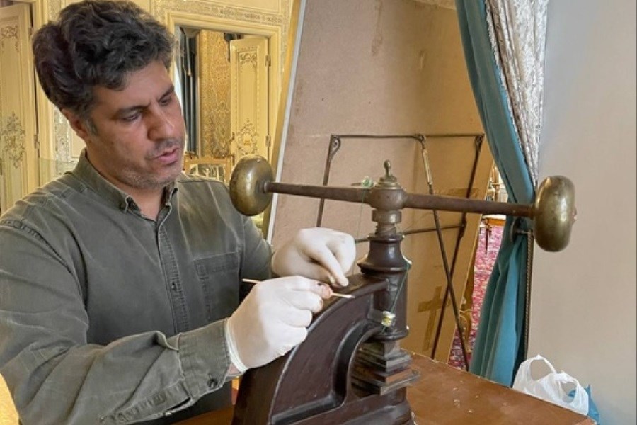 تصویر مرمت ۸۵ اثر فاخر از گنجینه مجموعه فرهنگی تاریخی سعدآباد