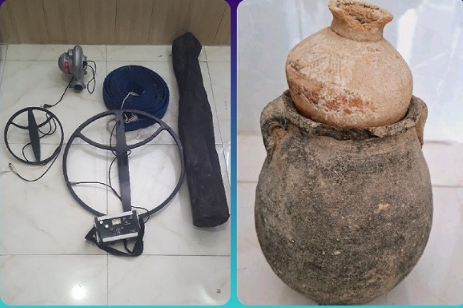 تصویر کشف اشیاء عتیقه با قدمت 5 هزار ساله در این استان