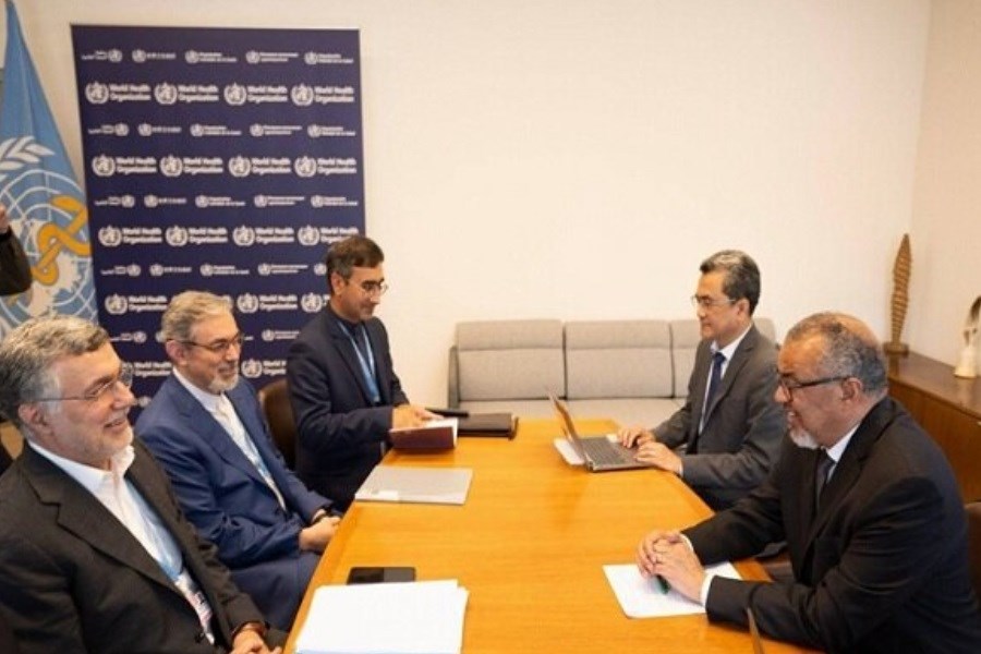 تصویر جزئیات دیدار ظفرقندی با دبیر کل سازمان جهانی بهداشت
