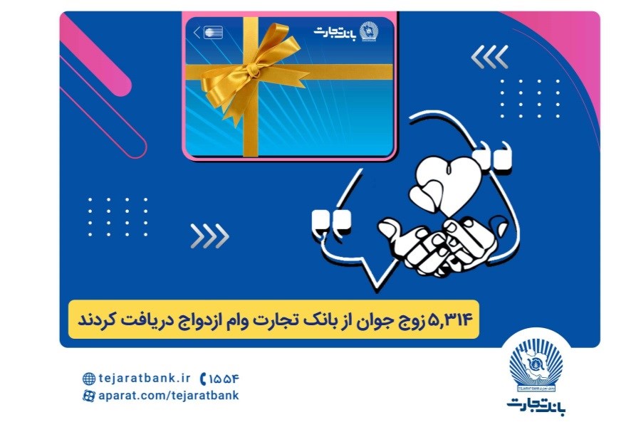 تصویر بانک تجارت همچنان پیشتاز در اعطای تسهیلات ازدواج و فرزندآوری