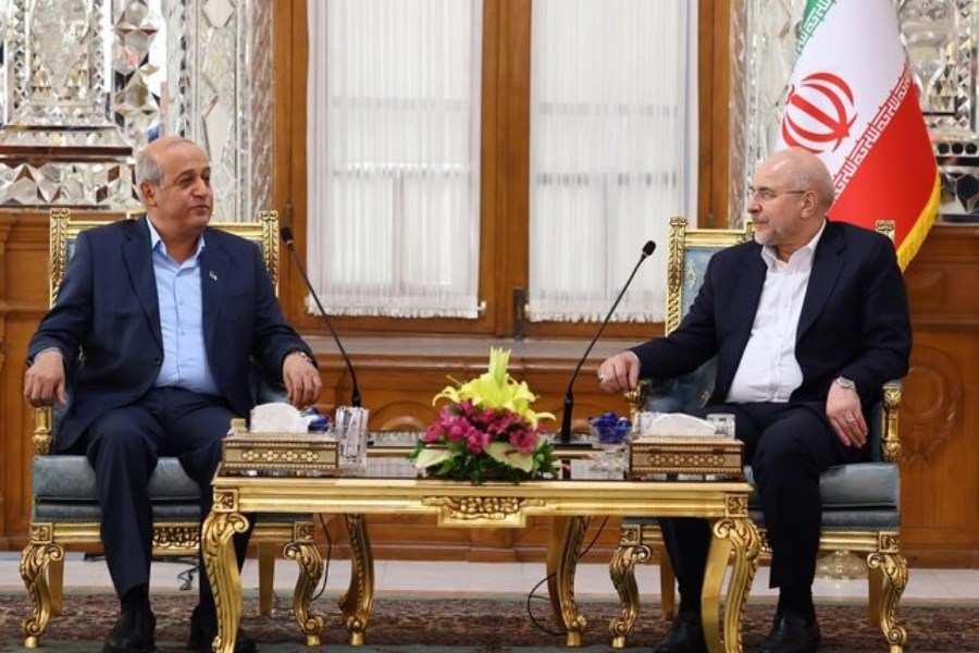 تصویر دیدار معاون دبیرکل جبهه مردمی برای آزادی فلسطین با قالیباف