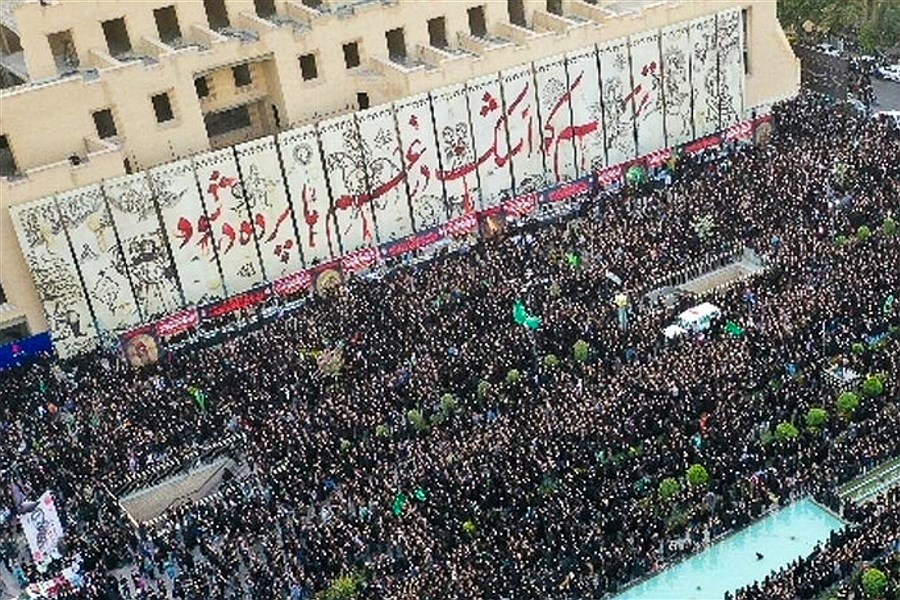 تصویر برپایی اجتماع عظیم عزاداران حسینی در روز عاشورا