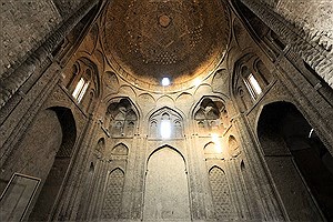 گنبد تاج الملک مسجد جامع اصفهان مرمت می‌شود