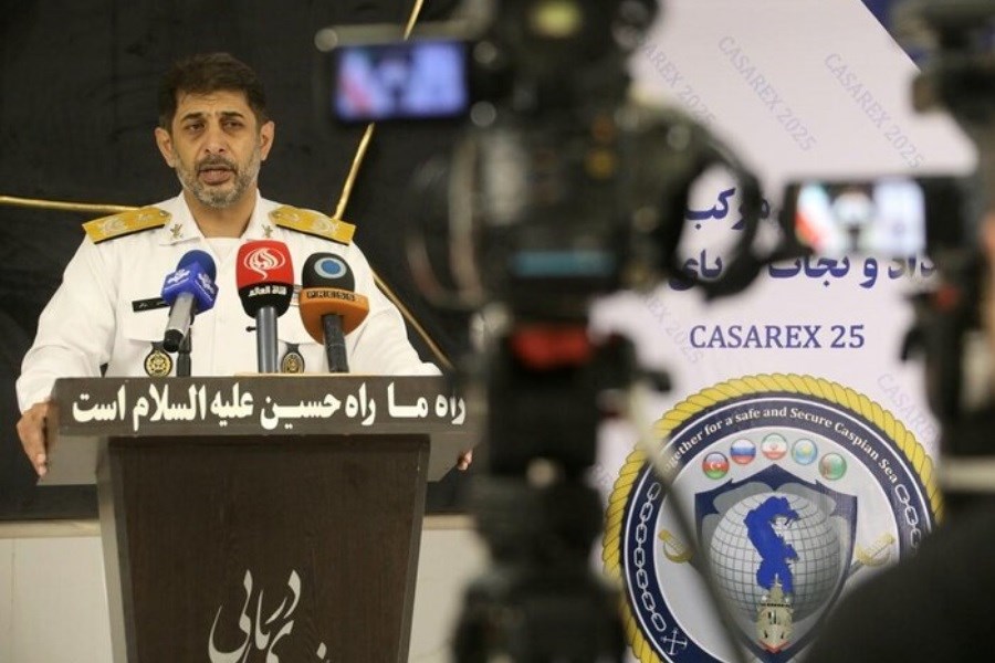 تصویر تمرین امنیت در خزر&#47; رزمایش CASAREX2025 کلید خورد