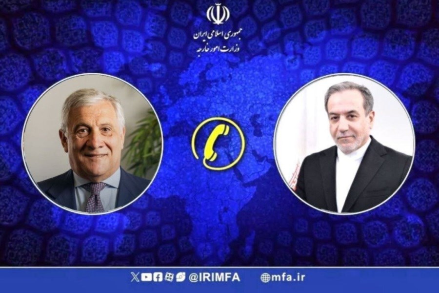 تصویر گفتگوی عراقچی با وزیرخارجه ایتالیا