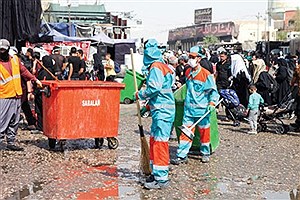 خدمت‌رسانی ۶۰۰ نیروی شهرداری مشهد در نجف به زائران اربعین